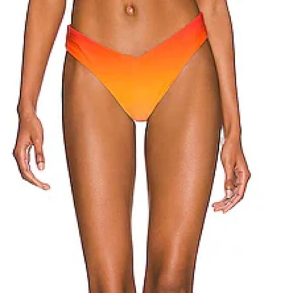 NWT WeWoreWhat Delilah Bikini Bottom in baby pink Multi Women's Size Large - Picture 1 of 7